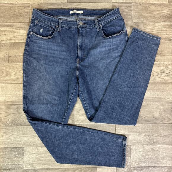 Levi's 721 High Rise Skinny High Rise Denim Jeans Medium Wash sz 34 - Picture 1 of 7